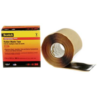 Páska 'Scotch Rubber Mastic Tape 2228' v balení vedľa naskrutkovanej rolky lepiacej pásky. Vhodná na tesnenie, izoláciu a ochranu.