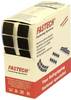 FASTECH® B20-SQ999905 štvorcové suché zipsy, zalepenie hotmelt, háčiková a flaušová časť, (d x š) 20 mm x 20 mm, čierna, 460 dielov
