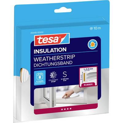 Balík "Insulation Weatherstrip" od spoločnosti Tesa obsahuje gumené pásky na tesnosť okien a dverí, ktoré zvyšujú odolnosť a znižujú chladivo.