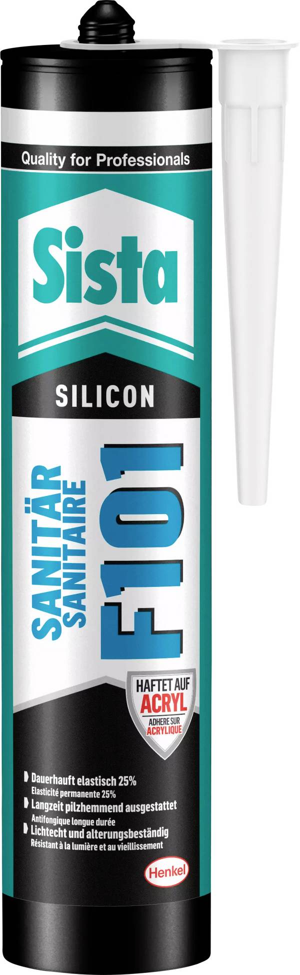 Sista F101 sanitárny silikón  Farba manhatten L21MH 300 ml