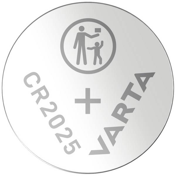 Gombíková batéria Varta CR 2025, lítium, 2ks, 6025101402