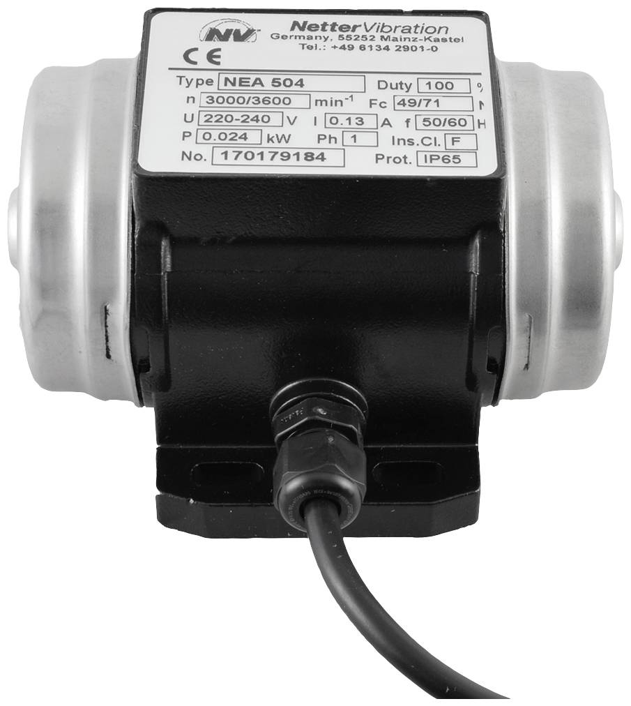 Netter Vibration NEA 504 Elektrovibrator 230 V 3000 omw/min 49 N 0.024 kW afbeelding