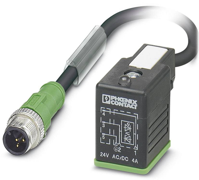 Phoenix Contact SAC-3P-M12MS/3,0-PUR/B-1L-Z 1400779 Inhoud: 1 stuk(s)