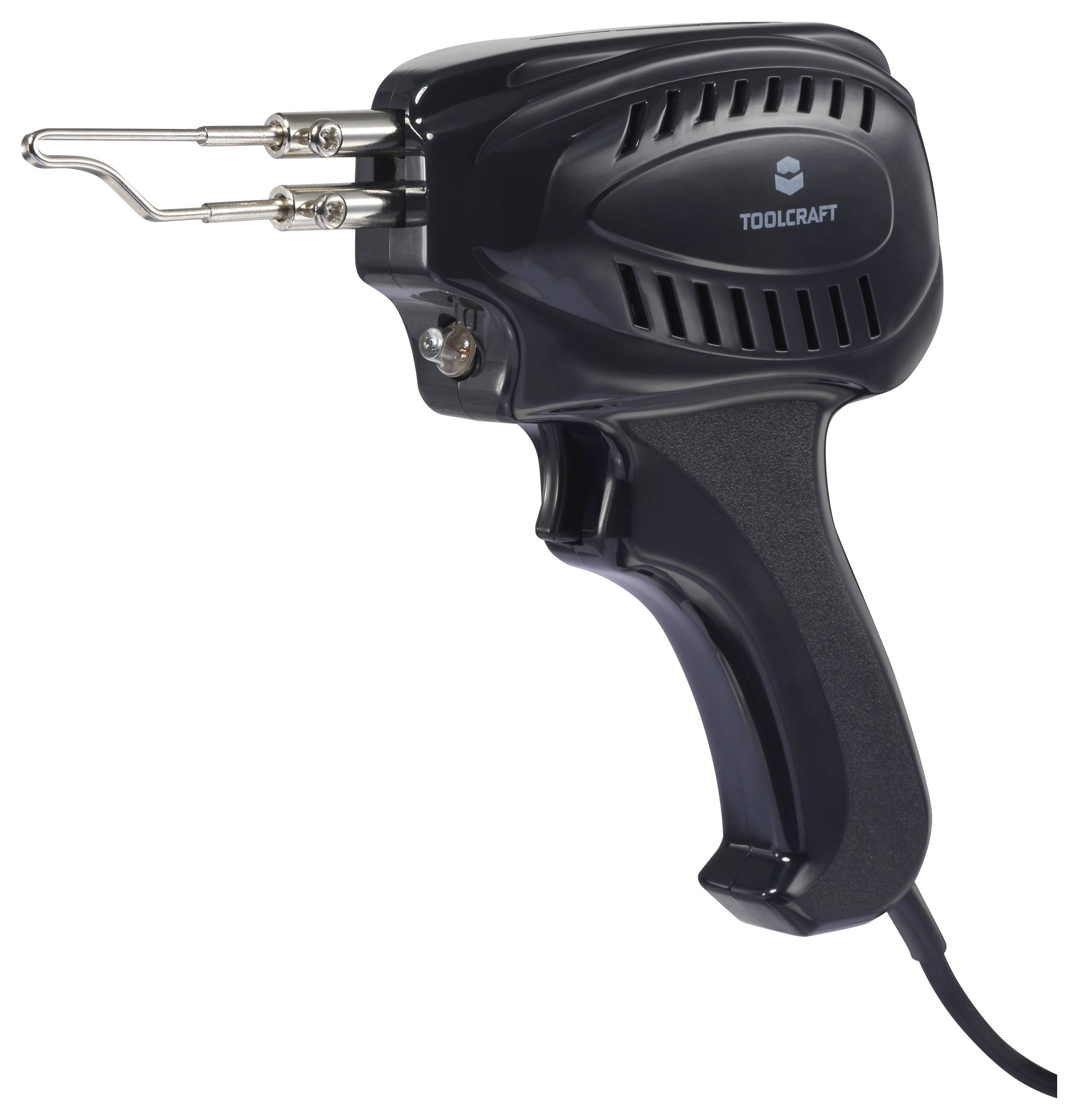 Spájkovacia páska Toolcraft s ergonomickou rukoväťou, vhodná pre elektrické spájkovanie.