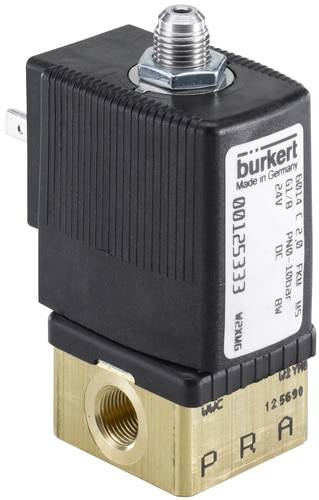 Bürkert Direct bedienbaar ventiel 125333 6014 24 V/DC Materiaal (behuizing) Messing Afdichtmateriaal FKM 1 stuk(s) afbeelding