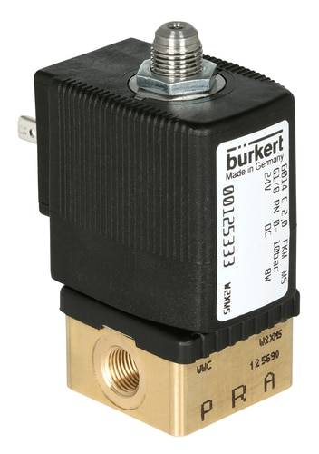 Bürkert Direct bedienbaar ventiel 125336 6014 230 V/AC Materiaal (behuizing) Messing Afdichtmateriaal FKM 1 stuk(s) afbeelding