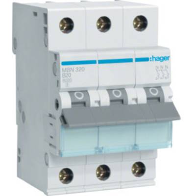 Hager MBN320 elektrický istič 3-pólové 20 A