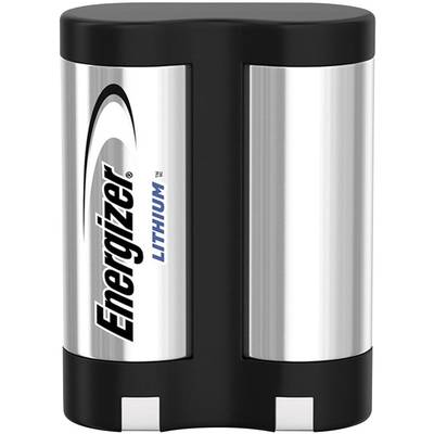 Strieborná a čierna lítiová batéria s logom spoločnosti Energizer.