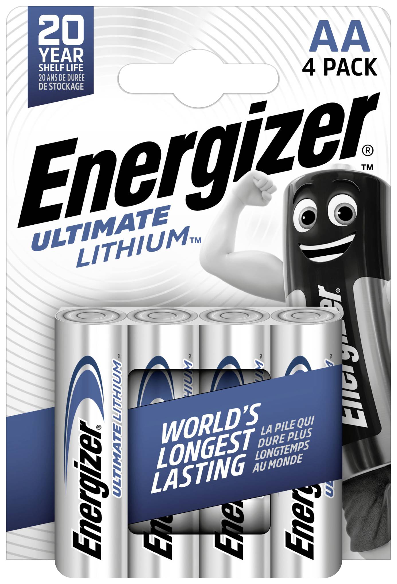 Energizer Ultimate FR6 tužková batéria typu AA lítiová, 3000 mAh, 1.5 V, 4 ks