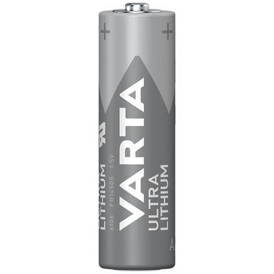 Sivá batéria s nápisom 'VARTA Ultra Lithium', vhodná pre zariadenia s vysokou energetickou spotrebou.