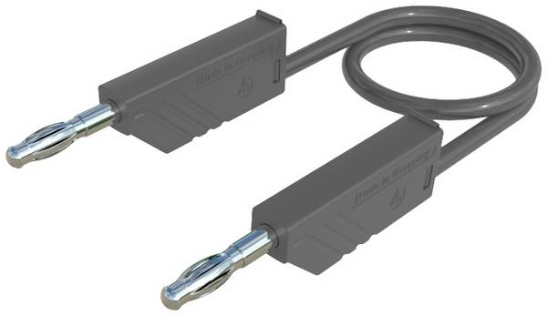 4mm PVC-test lead, on both sides stackable plugs, 2,5mm², 150 cm
