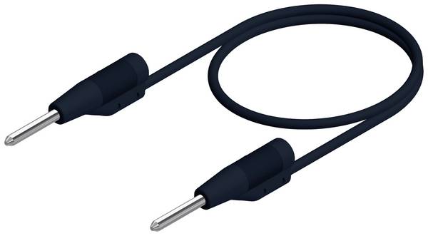2 mm test lead, on both sides stackable plugs, 25 cm