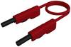 4 mm test lead, contact-protected, stackable, 100 cm