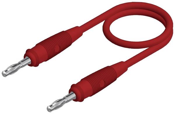 4 mm silicone-test lead, 2x plugs, 100 cm