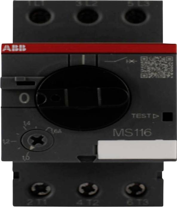 ABB 1SAM 250 000 R1006 MS 116-1,6 Motorbeveiligingsschakelaar Instelbaar 690 V/AC 1.6 A 1 stuk(s) afbeelding