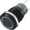 TRU COMPONENTS LAS1-AGQ-11E/B, 702182 stláčacie tlačidlo s ochranou pred vandalmi, 19 mm, 250 V/AC, 5 A, 1 ks
