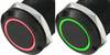 TRU COMPONENTS LAS1-AGQ-11E/R-G, 702477 stláčacie tlačidlo s ochranou pred vandalmi, 19 mm, 250 V/AC, 5 A, 1 ks