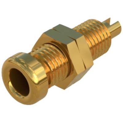 Zlatá kovová skrutková spojka so šesťhrannou hlavou, vhodná pre elektrické alebo hydraulické použitie.