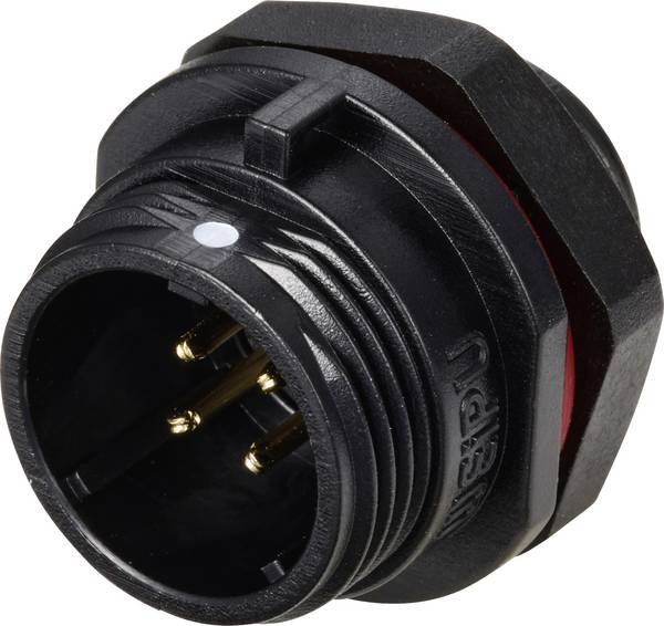 Weipu SP1312 / P 4 guľatý faston, 1 ks