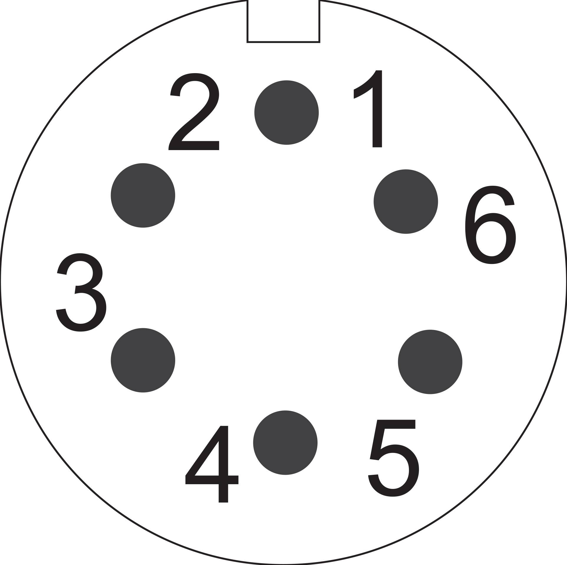 Weipu SP1312 / S 6 guľatý faston, 1 ks-3