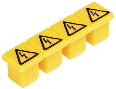 Wieland Electric 04.343.8353.8 Afdækning Passer til (detaljer): Gennemgangsklemme WKFN 2,5/35 Gul 1 stk