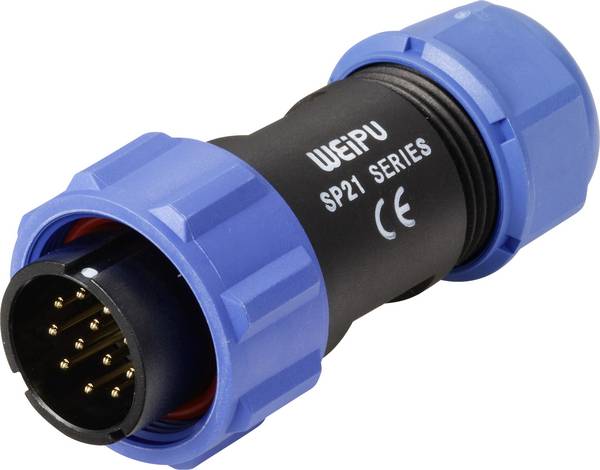 Weipu SP2110 / P 12 II guľatý faston, 1 ks