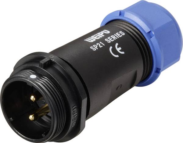 Weipu SP2111 / P 2 I guľatý faston, 1 ks