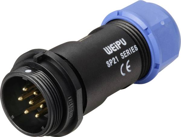 Weipu SP2111 / P 7 II guľatý faston, 1 ks