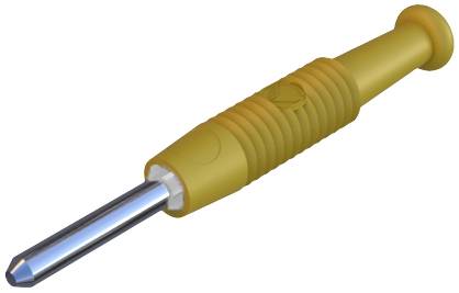 SKS Hirschmann CO MST 3 Miniature-bananstik Stik, lige Stift-diameter: 2 mm Gul 1 stk