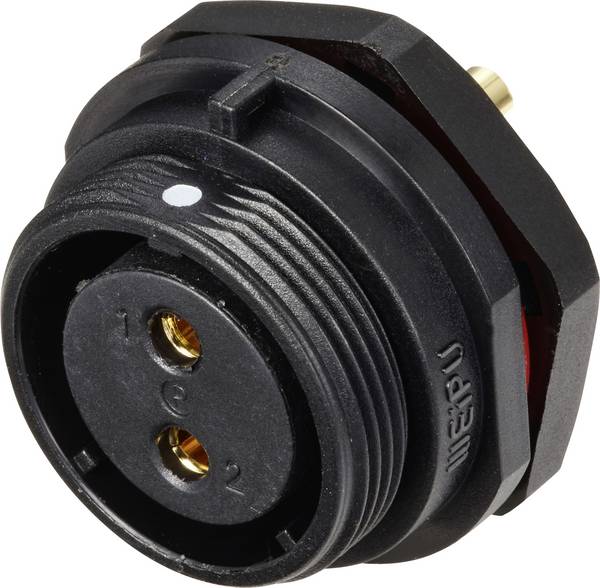 Weipu SP2112 / S 2 guľatý faston, 1 ks