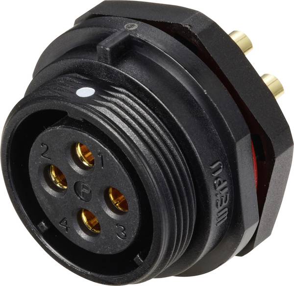 Weipu SP2112 / S 4 guľatý faston, 1 ks