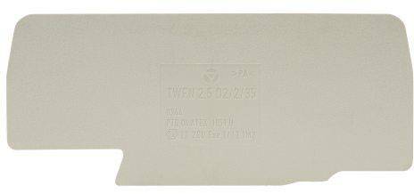 Wieland Electric 07.312.7255.0 Skillevæg Grå 1 stk