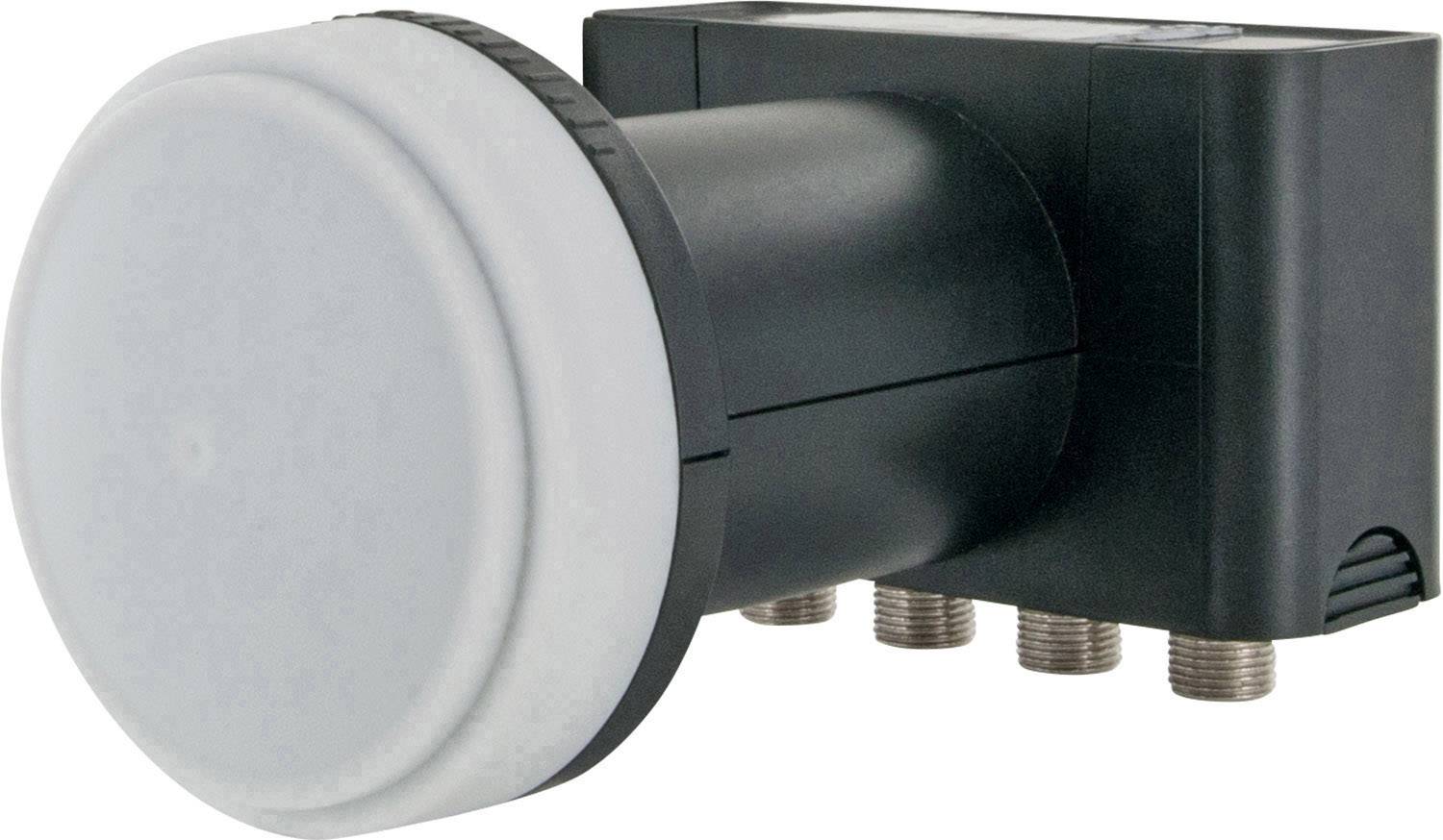 Schwaiger LNB4 LNB Quad Numero utenti: 4 Diametro: 40 mm con Switch Grigio chiaro, Bianco