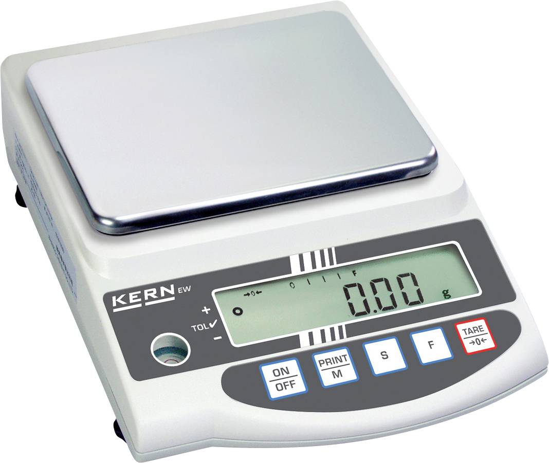 Kern EW 820-2NM Bilancia di precisione Portata max. 820 g Risoluzione 0.01 g rete elettrica, a batteria ricaricabile Argento