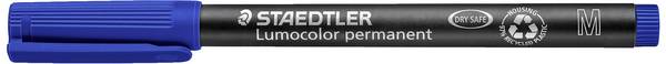 Staedtler Lumocolor permanent M DRY SAFE 317-3 permanentný popisovač modrá Vodotesné: áno