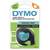 Náhradná etiketa pre DYMO LetraTag, zelená, plast, 12 mm x 4 m, vyrobená v Európe, 60 % recyklovaného materiálu.