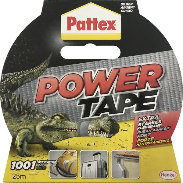 Pattex  PT2DS páska so skleným vláknom Pattex Power Tape strieborná (d x š) 25 m x 50 mm 1 ks
