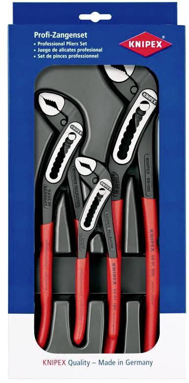 Knipex 00 20 09 V03 Officina e meccanica Kit pinze regolabili per tubi e dadi 3 parti