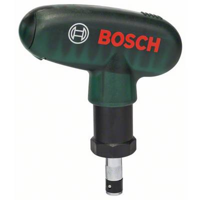 Zelený, torpédový Bosch skrutkovač s červeným logom, ergonomickou rukoväťou a vymeniteľným bitom.