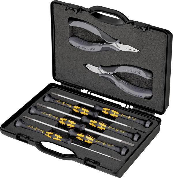 Knipex  sada náradia elektrikár, v kufríku, 8-dielna, 00 20 18 ESD