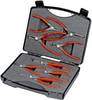 Knipex 00 21 25 kliešte na poistné krúžky, sada Vhodné pre vonkajšie a vnútorné krúžky 12-25 mm, 19-60 mm 10-25 mm, 19-60 mm Tvar hrotu zahnutý o 90°, rovný