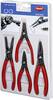 Knipex 00 20 03 SB kliešte na poistné krúžky, sada Vhodné pre vonkajšie a vnútorné krúžky 12-25 mm, 19-60 mm 10-25 mm, 19-60 mm Tvar hrotu rovný