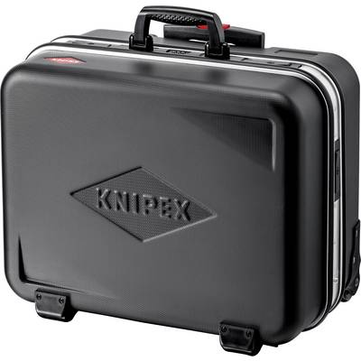 Čierny kufrík na náradie s logom KNIPEX na prednej strane. Kufrík má pevný úchyt a zosilnené rohy.