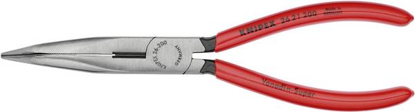 Knipex 26 21 200 pre elektroniku a jemnú mechaniku ploché ihlové kliešte 40 ° zahnuté 200 mm