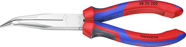 Knipex 38 25 200 pre elektroniku a jemnú mechaniku ploché ihlové kliešte 40 ° zahnuté 200 mm