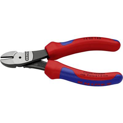 Červené a modré Knipex bočné štiepacie kliešte z chróm-vanádiovej ocele, vhodné pre drôty do 1,5 mm.
