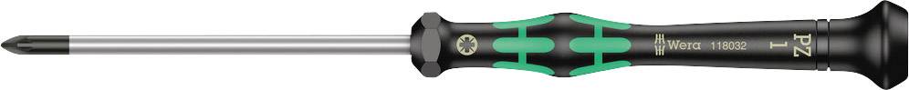Elettronica e meccanica di precisione Cacciavite a croce Wera 2055 05118032001 PZ 1 Lunghezza della lama: 80 mm