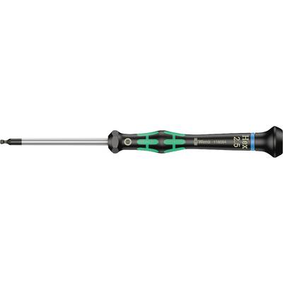 Skrutkovač Wiha PicoFinish Torx má čiernu rukoväť a telo so zelenými a modrými akcentmi.