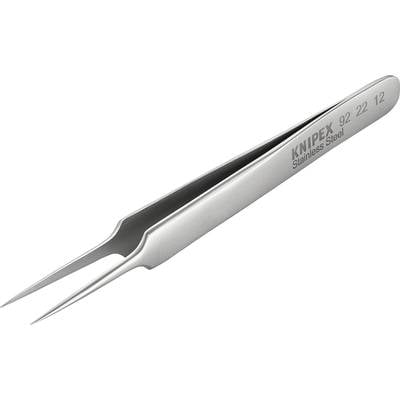 Špicatá, strieborná pinzeta z nehrdzavejúcej ocele s nápisom KNIPEX, 92 22 12, špeciálne navrhnutá pre presné práce.