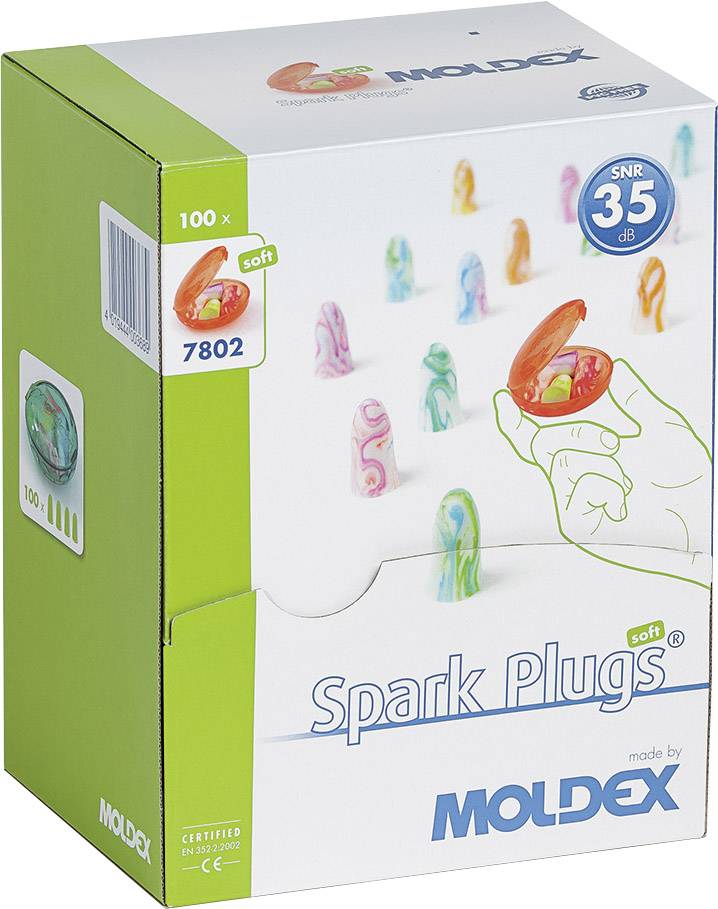 Moldex 780201 SPARK PLUGS Hörselproppar 35 dB Engångs EN 352-2 200 par